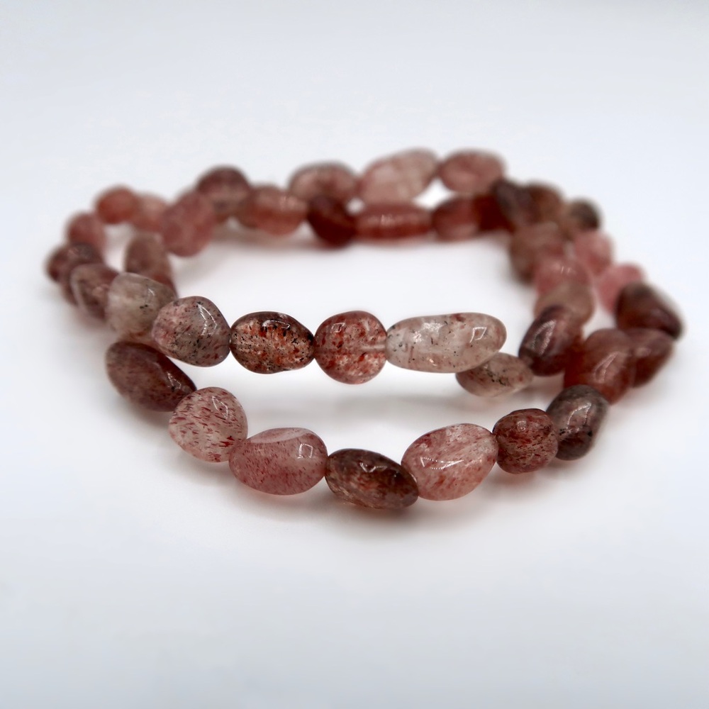 RARE CHERRY QUARTZ BRACELET